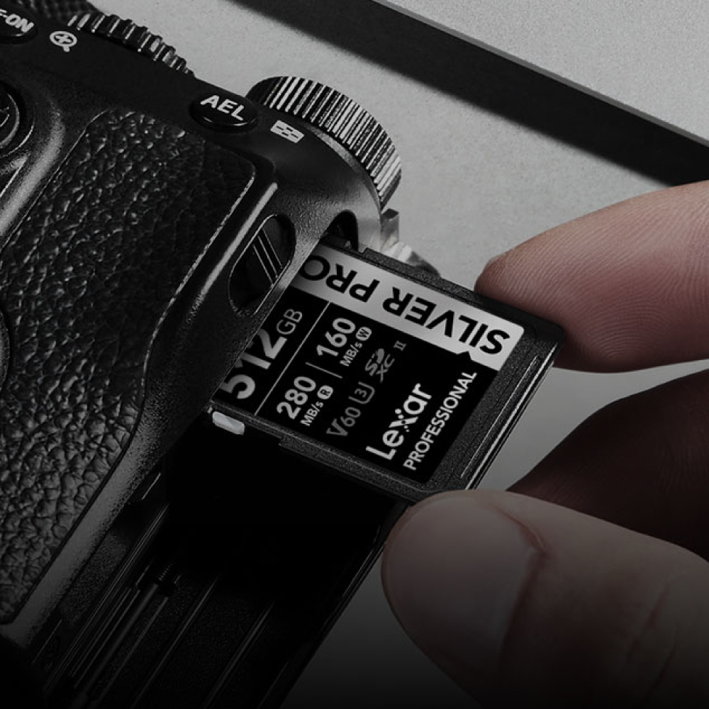 การ์ดหน่วยความจำ เอสดีการ์ด LEXAR SILVER PRO 64GB UHS-II U3 V60 SD CARD FULL-HD 3D 4K RW280/130MB/S (LSDSIPR064G)_5