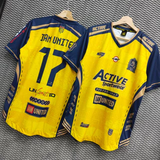 เสื้อกีฬาพิพม์ลายคอวีชายโค้ง ผ้ากีฬาเกรดพรีเมี่ยมตอนนี้ราคาเซลล์อยู่ที่189บาทเท่านั้น!! N-117