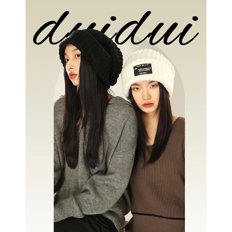 Beanie knit Hat  หมวก บีนนี่ ถักไหมพรมสไตล์เกาหลี ไหมพรมนุ่มๆๆน่ารักๆอบอุ่นใส่หน้าหนาวกันหนาวกันหิมะ