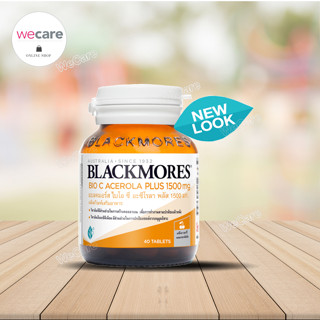 Blackmores Bio C Acerola Plus 1500mg 40เม็ด แบลคมอร์ส ไบโอ ซี อะซีโรล่า พลัส ผลิตภัณฑ์เสริมอาหาร