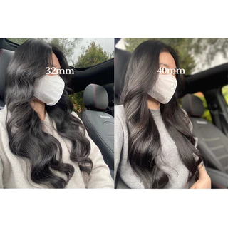 เครื่องม้วนผม 40mm เครื่องม้วนผม ลอนสวยธรรมชาติ ไม่ทำร้ายเส้นผม ที่ม้วนผมเซรามิก จัดแต่งทรงผมติดทนนาน เครื่องม้วนผม สไตล