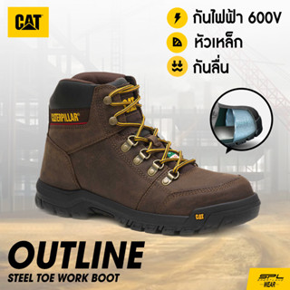 CAT Caterpillar รองเท้าเซฟตี้ผู้ชาย รองเท้านิรภัย CAT M Outline ST CSA P720996 (6800)