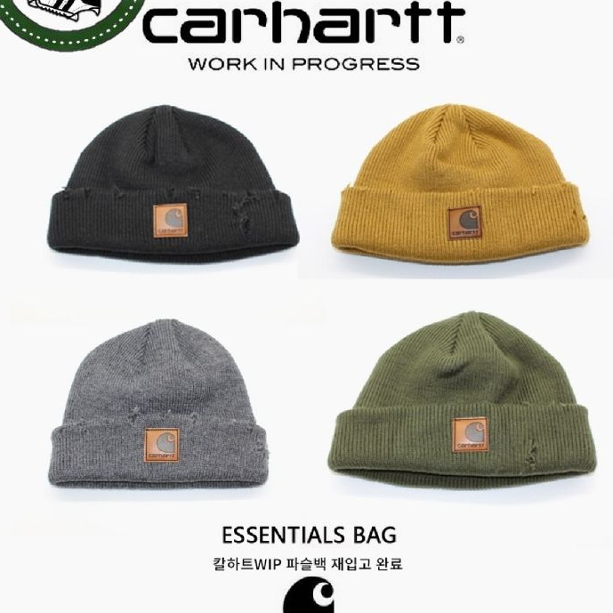 (💯🇰🇷) แท้จากเกาหลี Carhartt หมวกถักไหมพรม สำหรับผู้ชายและผู้หญิง