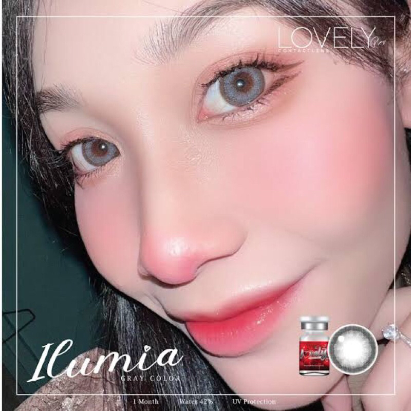คอนแทคเลนส์ Ilumia gray หวานฉ่ำอ่ะ😍