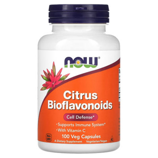 ไบโอฟลาวานอยด์ Citrus Bioflavonoids สารสกัดจากพืชตระกูลส้ม 100 Veg Capsules, NOW Foods