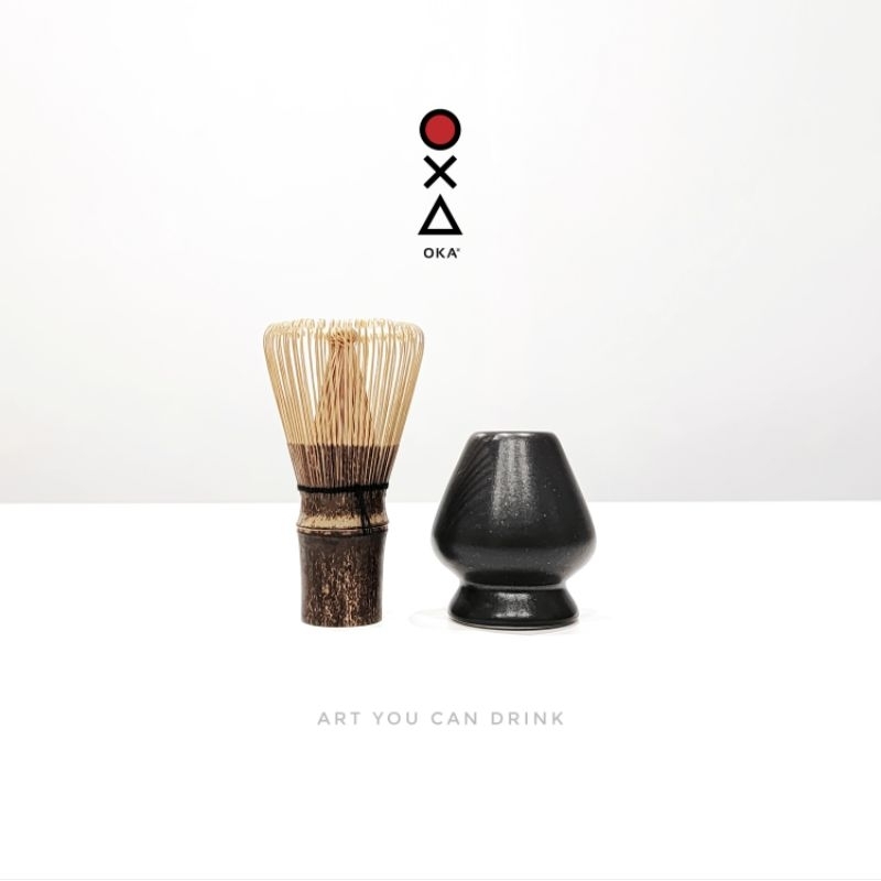 Matcha tool set อุปกรณ์ชงมัทฉะ แปรงชงชา แท่นวาง