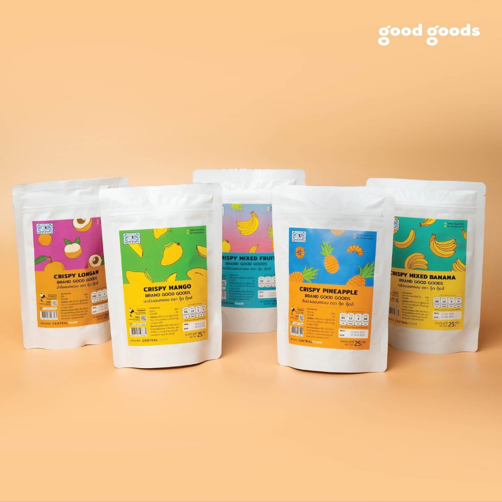 ผลไม้อบกรอบ ตรา Good Goods