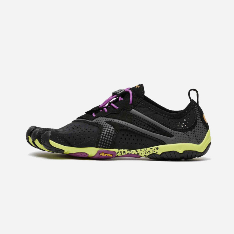 VIBRAM FIVEFINGERS V-RUN WOMEN สี BLACK/YELLOW/PURPLE - รองเท้าวิ่งแยก 5 นิ้ว