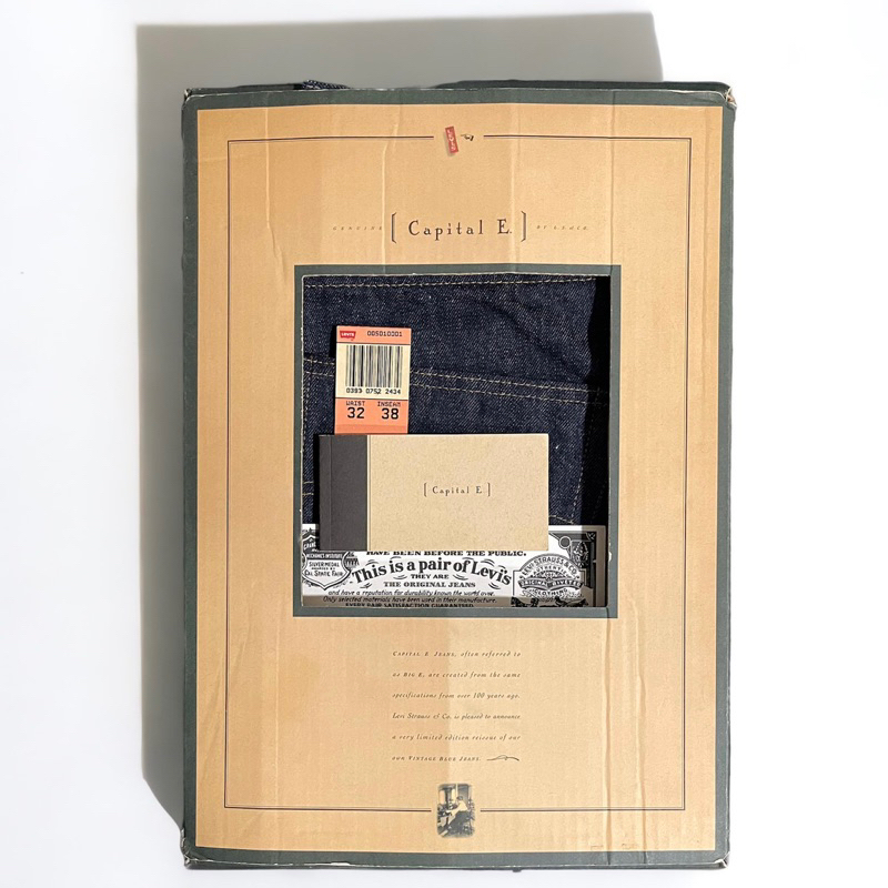 กางเกงยีนส์ ลีวายส์ LEVI'S 501 ริมแดง ฉลอง 110 ปี MADE IN USA ใหม่ พร้อมกล่อง