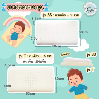 The BabyBless หมอนหัวทุยแรกเกิด ถึง 5ขวบ ป้องกันหัวแบนจากต้นเหตุ ระบายอากาศดีลดเหงื่อ กันกรดไหลย้อน