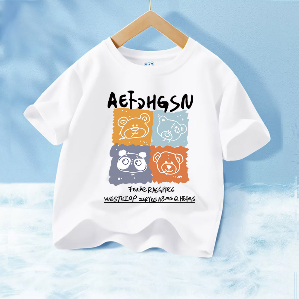 H403  (พร้อมส่ง)เสื้อเด็กแขนสั่ง.ผ้านุ่นใส้สบายฯใส่เทียกออกกำลังกายได้ทั้งเด็กชายและหญิง