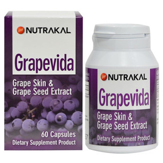 Nutrakal Grapevida นูทราแคล เกรพวิด้า Resveratrol Grapeseed Extract สารสกัดเมล็ดองุ่น ลดเส้นเลือดขอด บำรุงผิวสวย