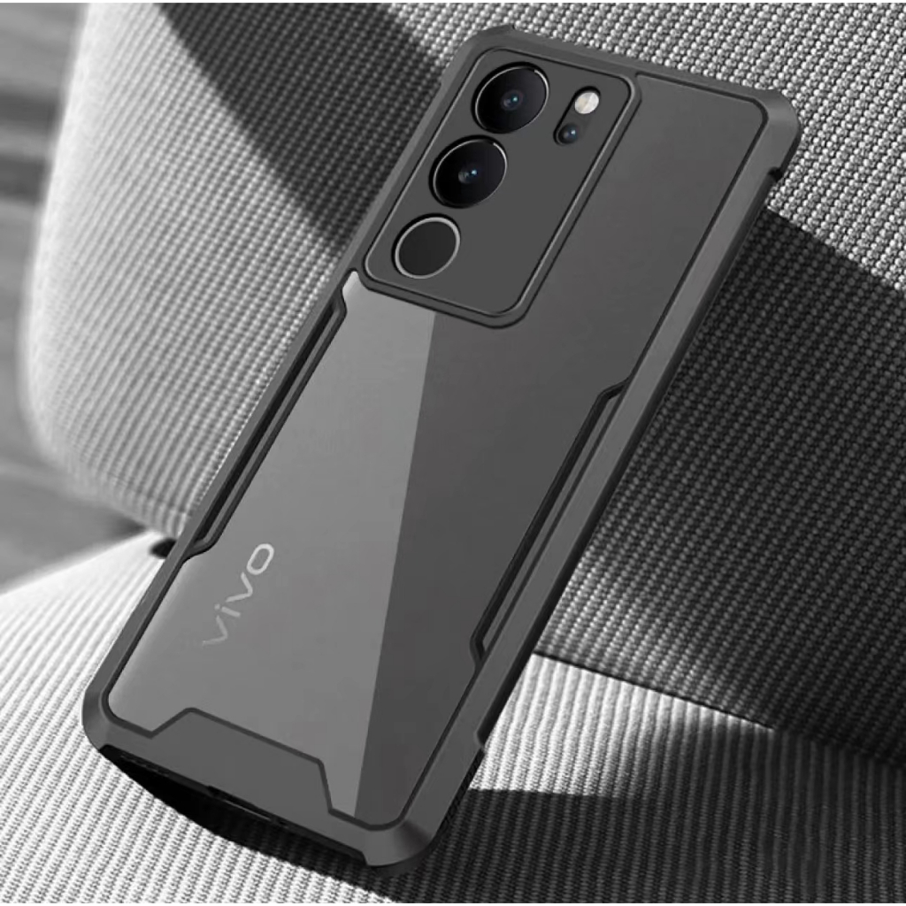 เคสโทรศัพท์ วีโว่ เคส VIVO V27/V27Pro V29(5G) Y36/(5G)Y78(5G) Y36(4G) Y27(4G) เคสกันกระแทก หลังใส ขอบนิ่มหลังแข็ง PC+TPU