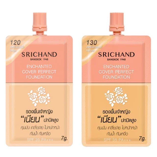 ส่งฟรี !! [กล่อง x6ซอง] Srichand ศรีจันทร์ เอ็นชานเท็ด คัฟเวอร์ เพอร์เฟค / สกิน เอสเซ็นเชียล / ซูปเปอร์ คัฟเวอเรจ