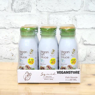 น้ำปลาเจ (ยกลัง/ครึ่งลัง) น้ำปลาวีแกน ตราปลาหมึก(Vegan Fish Sauce 6&12 bottles)
