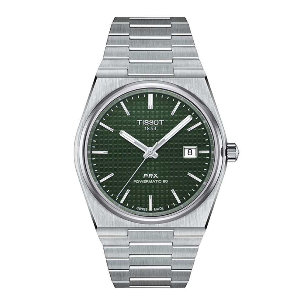 Tissot PRX Powermatic 80 ทิสโซต์ พีอาร์เอ็กซ์ พาวเวอร์เมติค 80 สีเขียว T1374071109100 นาฬิกาผู้ชาย