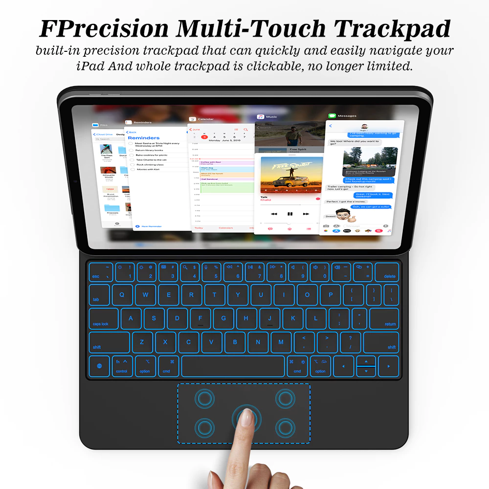 GOOJODOQ Thai คีย์บอร์ด พร้อมหน้าจอ LCD สําหรับ IPad Pro 11 Pro 12.9 Air5 Air4 Air6 11" 13" 2024 thumbnail 5
