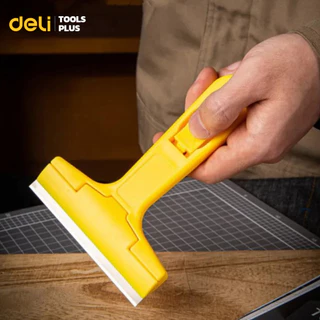 Deli มีดขูดฟิล์ม มีดลอกฟิล์ม มีดขูด พร้อมใบมีด 5 10 อัน คัตเตอร์ขูดสี คม จับถนัดมือ Basic Scarper