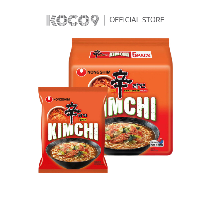 Nongshim Shin samyun Kimchi บะหมี่กึ่งสำเร็จรูป นงชิม ชินรามยอน รสกิมจิ