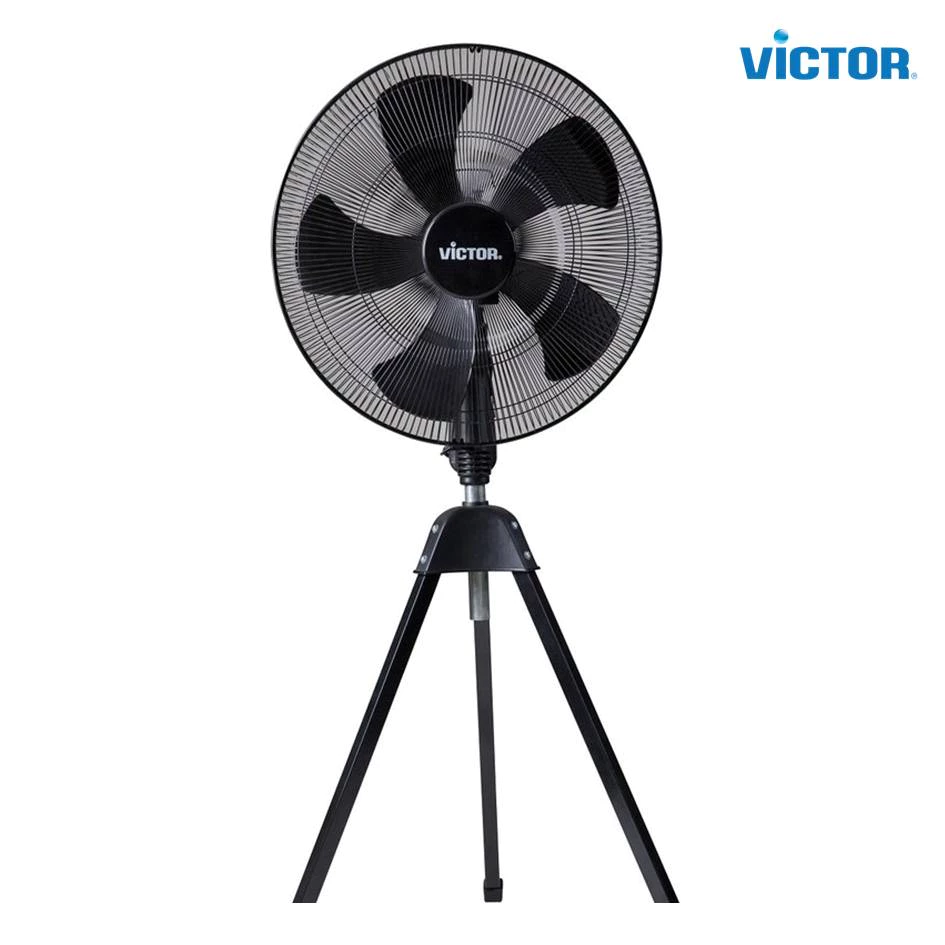 Victor พัดลม อุตสาหกรรม 3 ขา รุ่น IF-209B ขนาด 20 นิ้ว สีดำ 5 ใบพัด พัดลมตั้งพื้น รับประกันมอเตอร์ 3 ปี