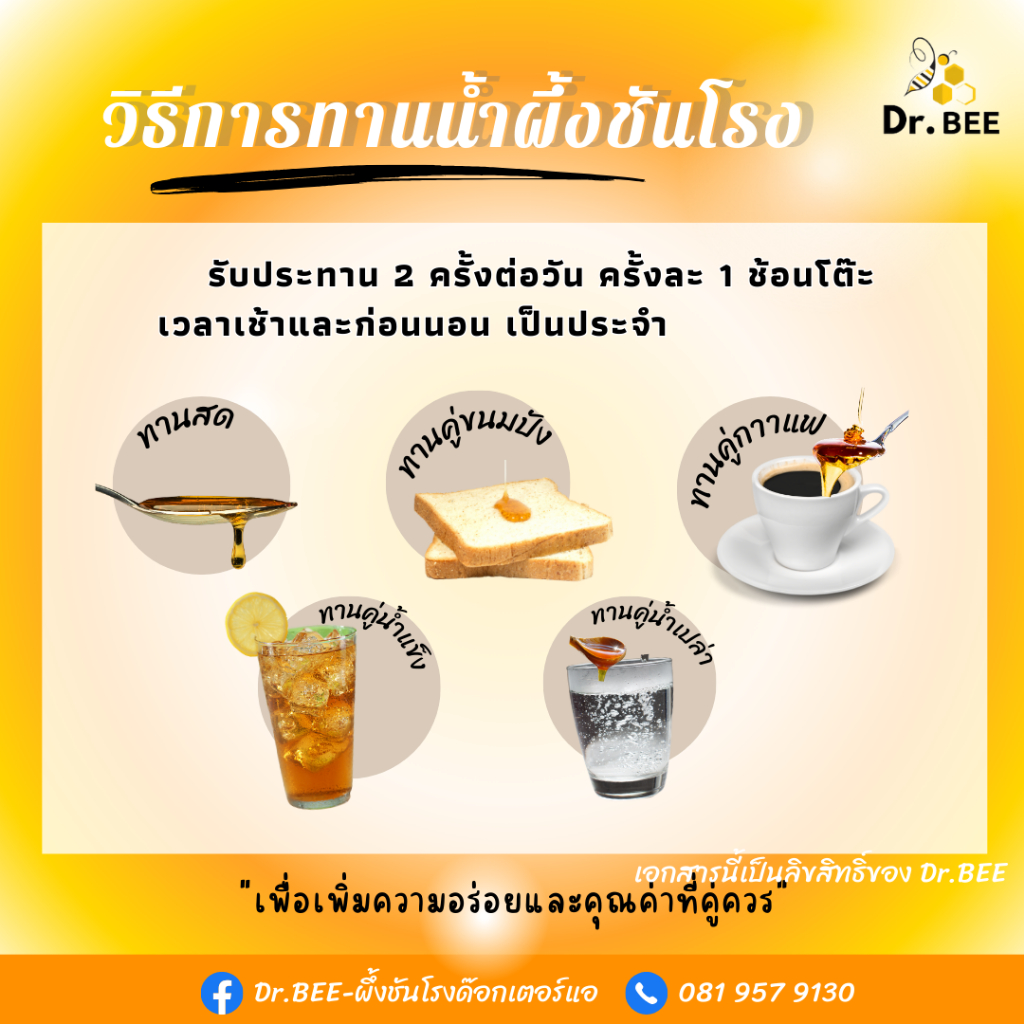 Dr.BEEน้ำผึ้งชันโรงแท้100% แถมฟรีชุดทดสอบน้ำผึ้งปลอมมี อย. ผู้เชี่ยวชาญมากกว่า 20 ปี ราคา ถูกที่สุด ดีลบีเคเค แกลเลอรีภาพที่ 7