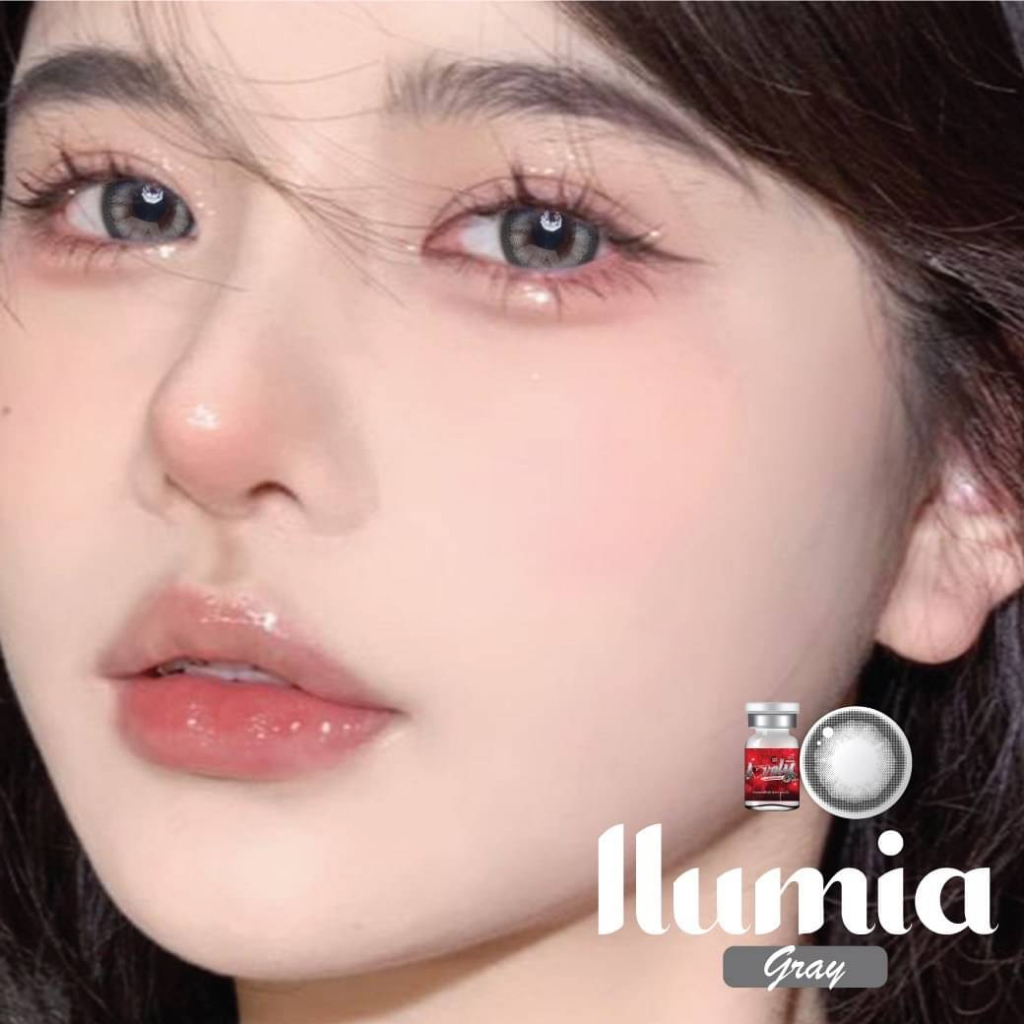 คอนแทคเลนส์🌈Ilumia🌈 Brown / Gray (Lovelylens) ขนาดบิ๊กอาย💖