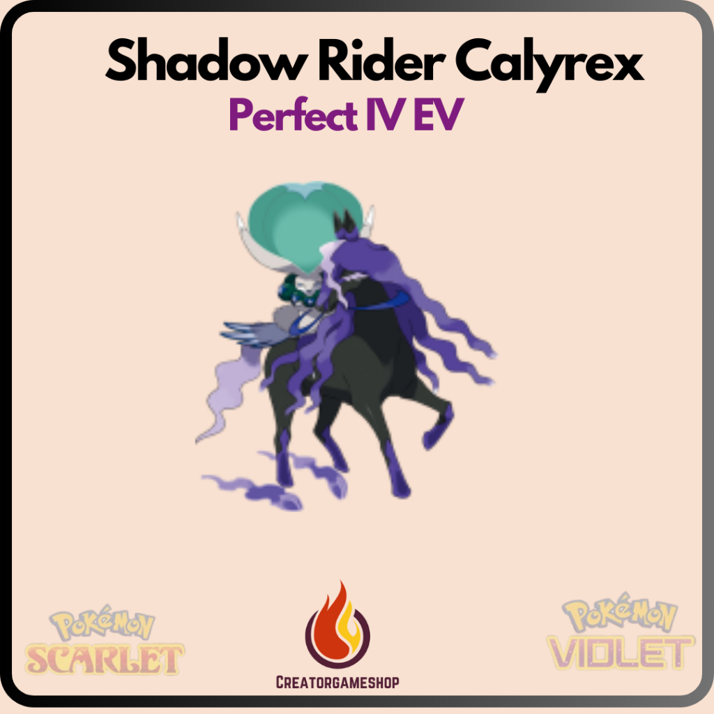 Pokemon Scarlet and Violet Shadow Rider // Calyrex + Spectier