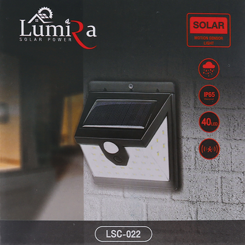 LUMIRA ไฟผนังนอก LED โซล่าเซลล์ รุ่น LSC-022