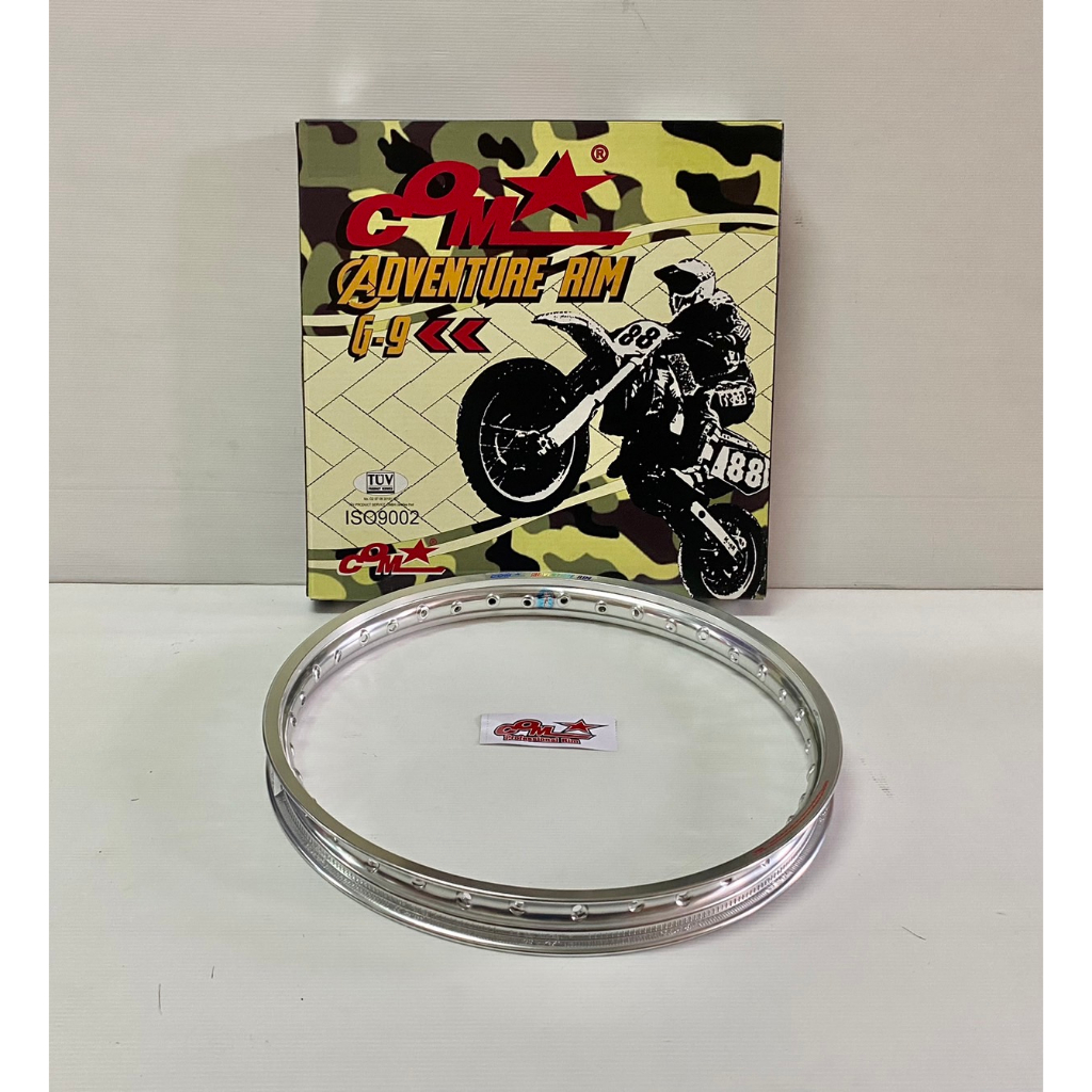 วงล้อรถจักรยานยนต์ วงล้อ COM รุ่น ADVENTURE RIM ขนาด 1.40-17 ( ราคา 1 กล่องต่อ 1 วง )