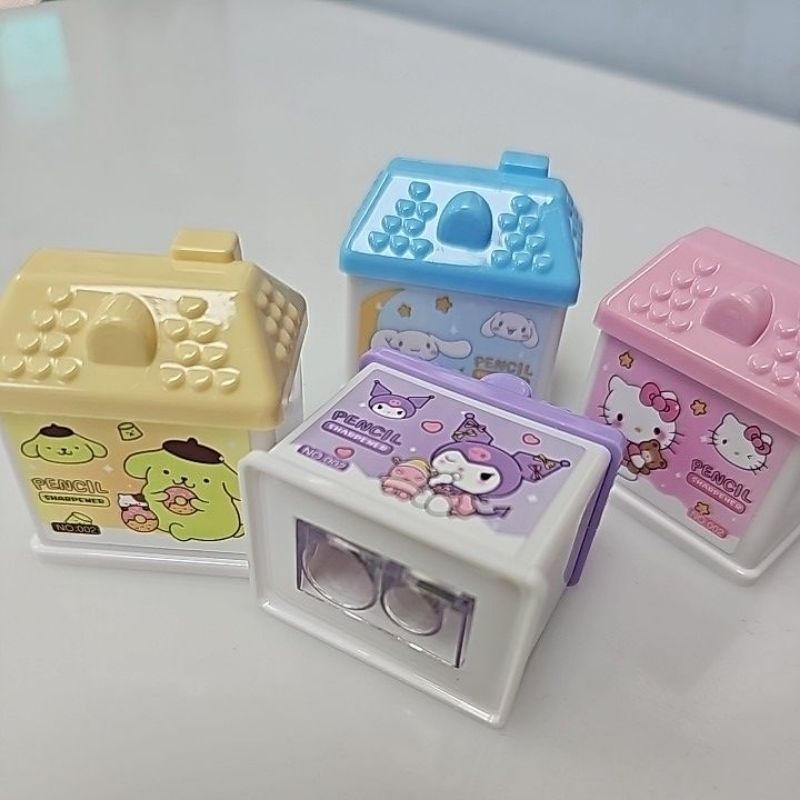พร้อมส่ง กบเหลาดินสอ แบบมือหมุน เหลาง่าย ลายการ์ตูน 066