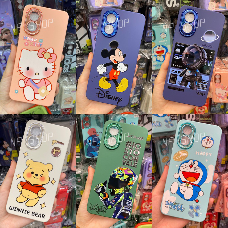 เคสกำมะหยี่การ์ตูน สำหรับ OPPO A3/A3X A79(5G) / A38(4G) / A18(5G) กำมะหยี่ด้านใน โครเมี่ยมกล้อง