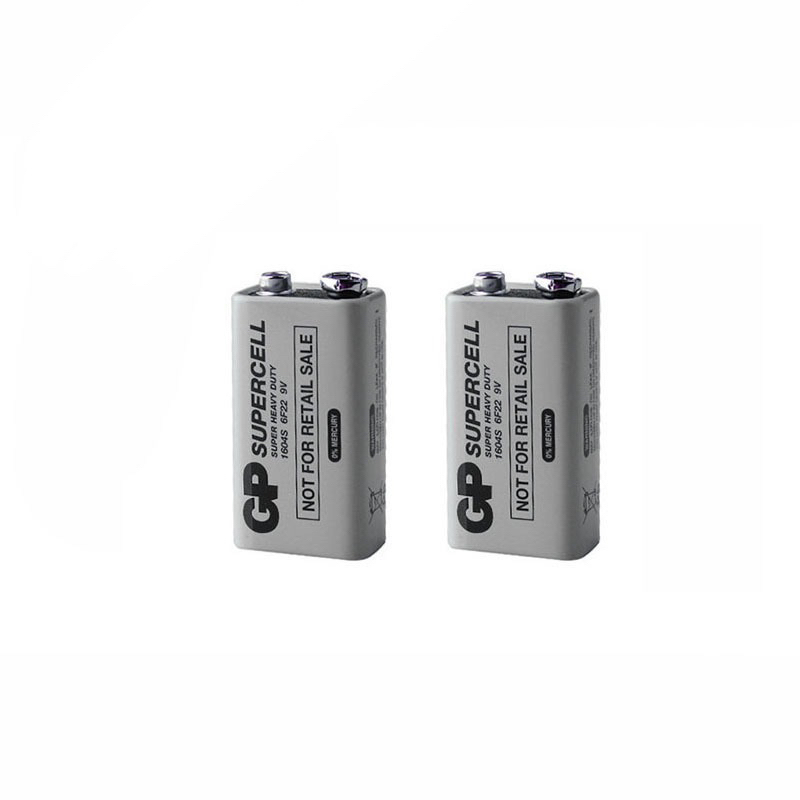 ถ่านGP 1604S 6F22 9V super hevy duty industrial ของแท้(ชุดแพค2ก้อน)