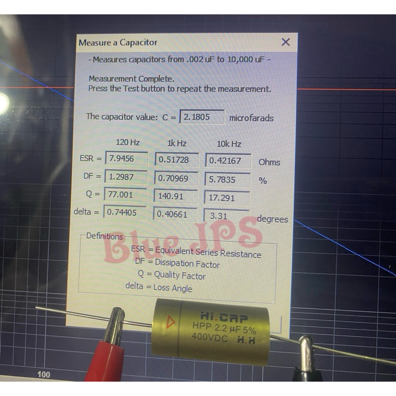 Cเสียงแหลม Hi-Cap Gold 2.2uf400V วัสดุคุณภาพสูงจากเยอรมัน สินค้ามีพร้อมส่ง (ราคาต่อชิ้น)