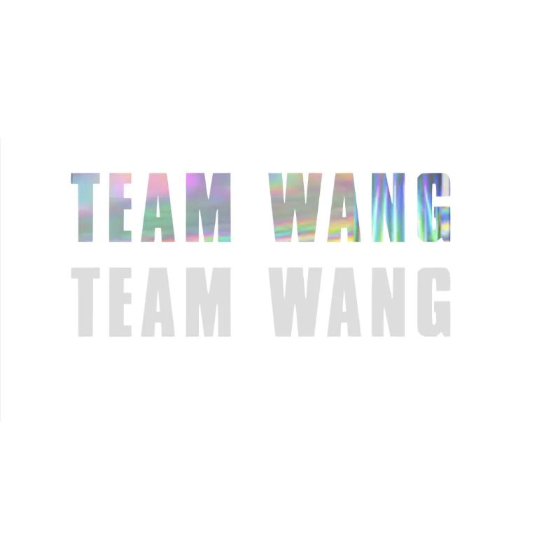 📌สติกเกอร์สะท้อนแสง #TEAM WANG🌈🤍