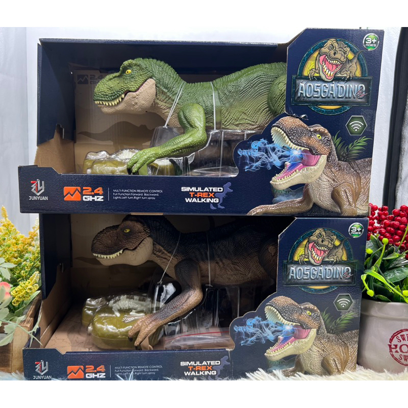 Dinosour ไดโนเสาร์ ไดโนเสาร์บังคับรีโมทคอนโทล ทีเร็กซ์ T-rex ไดโนเสาร์เสมือนจริง ไดโนเสาร์เดินหน้า~ถอยหลังได้QX040