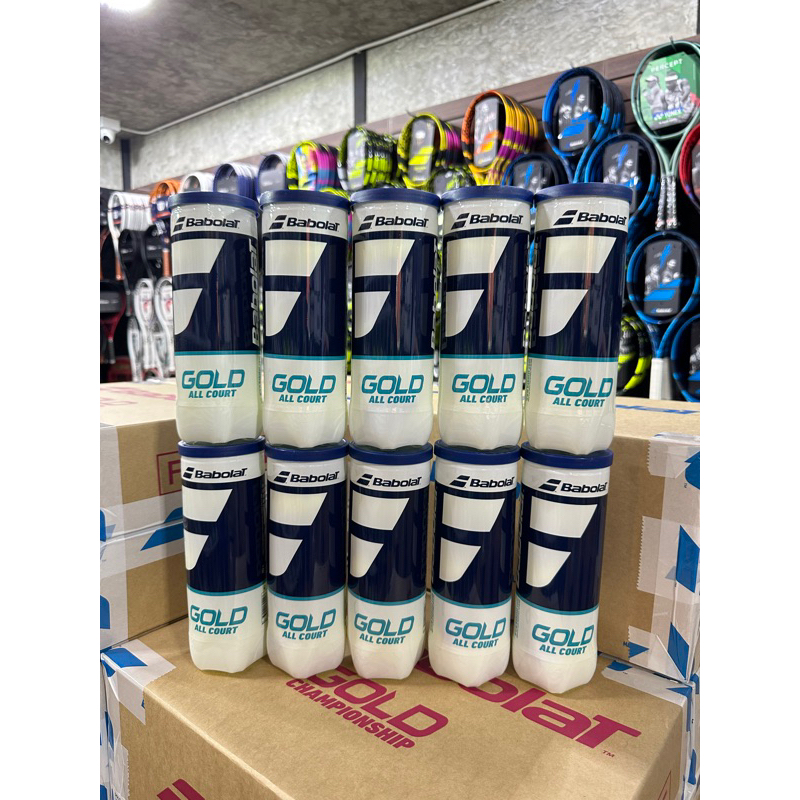 ลูกเทนนิส BABOLAT GOLD ALL COURT TENNIS BALL 10 CANS (1 CAN / 3 BALLS)