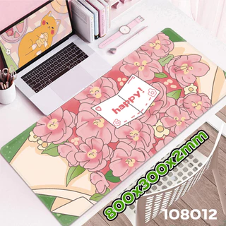 แผ่นรองเมาส์ ขนาดใหญ่ 80X30 cm ลายสวย เท่ น่ารัก สีหวานๆ เกมส์มิ่ง Gaming MousePad 🌈