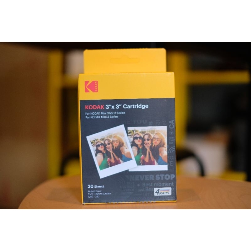 พร้อมส่ง แผ่นปริ้น สำหรับ C300R: Kodak Instant print 3x3 Cartridge 30 แผ่น