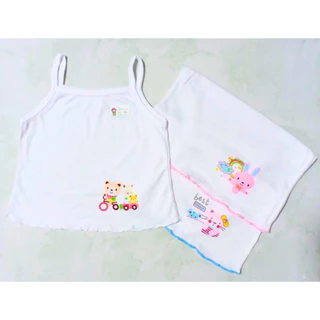 (แพ็ค3ตัว/1ตัว) เสื้อกล้ามขาวสายเดี่ยว เสื้อทับสายเดี่ยว เด็กหญิง ผ้ายืดcotton 100%