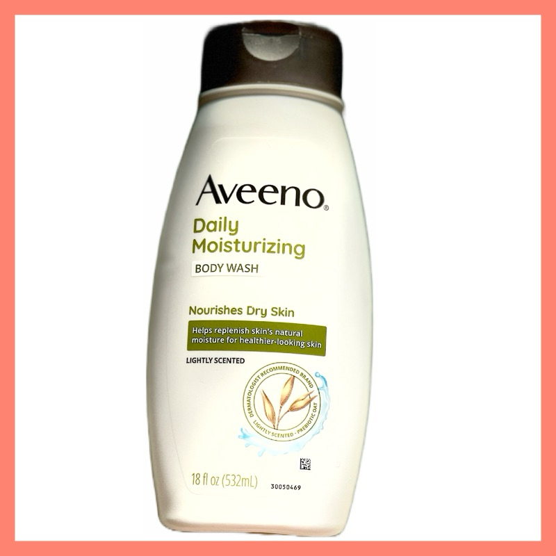 Aveeno AVEENO® Daily Moisturizing Body Wash, Lightly Scented, 18 fl oz (532 ml)💥บิ๊กบึ้มไซส์ใช้กันไปยาวนาน💥