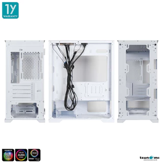 (ลด ล้าง สต็อก) (ไม่แถมพัดลม) เคสคอมพิวเตอร์ Tsunami M211G Tempered Glass ARGB Gaming Case รับประกัน 1 ปี