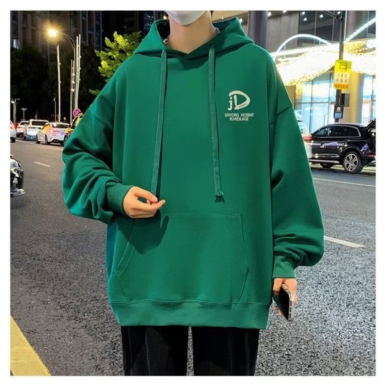 พร้อมส่งจากไทย เสื้อฮู้ด เสื้อกันหนาวหมวก โอเวอร์ไซซ์ ลายพิมพ์ สามรถใส่ได้ทั้งชาย-หญิง#JD--90 - รูปที่ 5