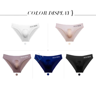 กางเกงในผู้ชาย ซีทรู มีเป้า ไร้ขอบ ALLMIX สุด sexy ผ้า Nylon(EUM7)