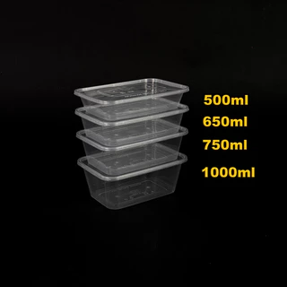 (ยกลัง)(300ชิ้น)กล่องใส่อาหารพลาสติก/500/650/750/1000ml/กล่องอาหาร รุ่น F