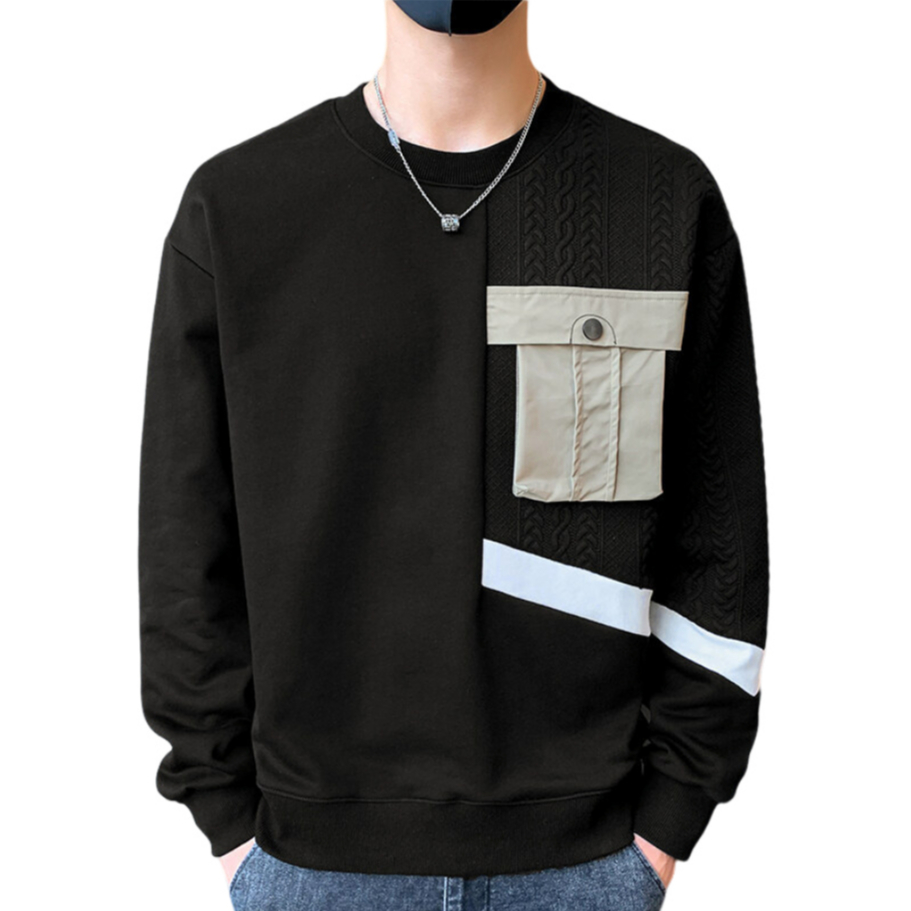 LEO.MAN เสื้อคลุมกันหนาวเเขนยาวแบบสวมผู้ชาย รุ่น M4320