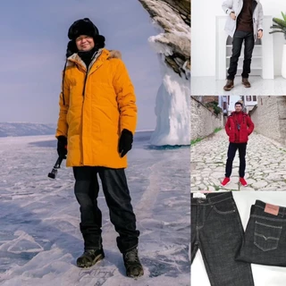 PT12 กางเกงยีนส์บุขนกันหนาวผู้ชาย กันหิมะใส่ติดลบ รุ่น TOUGH WARM JEAN FOR MEN COATMEE