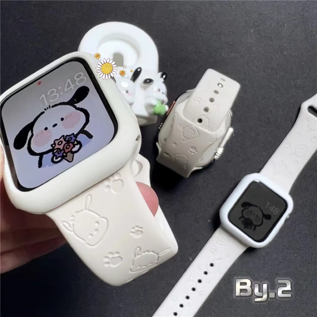ลายกระดูก สายนาฬิกา watch ultra 9 8 7 6 5 4 3 สาย iwatch สายยาง สัาหรับ iwatch 44/45/41/40/49mm สายสําหรับแอปเปิ้ลวอช