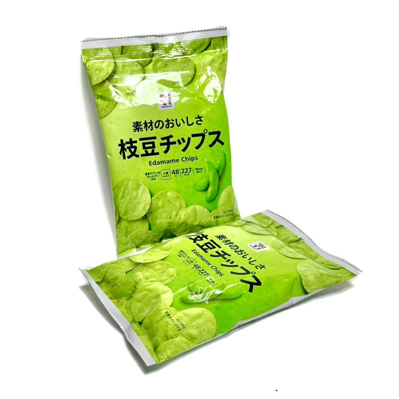 (พร้อมส่ง🔥) ขนมเซเว่นญี่ปุ่น Edamame chips ถั่วเอดามาเมะแบบเเผ่น