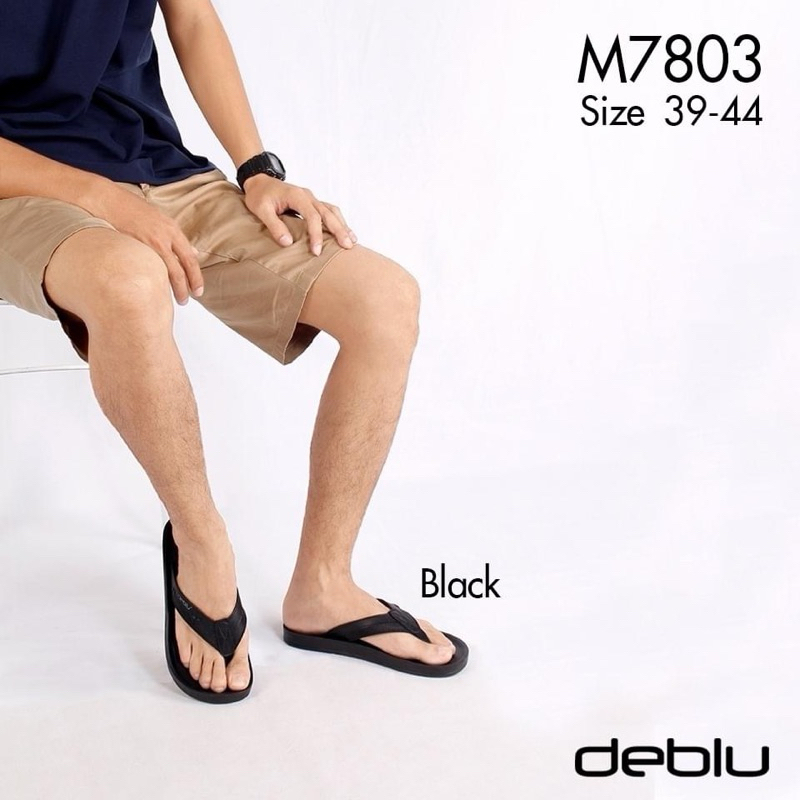 NFshoes ถูกสุด! รองเท้าแตะ ชาย เพื่อสุขภาพ แบบหนีบ Deblu เดอบลู รุ่น M7803 นุ่มนิ่ม น้ำหนักเบา ของแท้ 100%