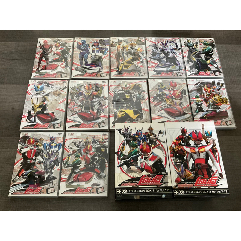 DVD Kamen rider den-O complete set (แผ่นที่ 1-12) + 2 boxes